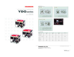 Groupes électrogènes à diesel Yanmar YDG2700N