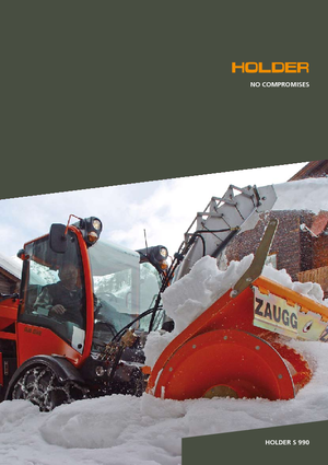 Véhicules communaux multi-usages à diesel diesel Holder S 990