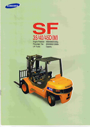 Chariots élevateurs frontaux diesel Samsung SF 40 D