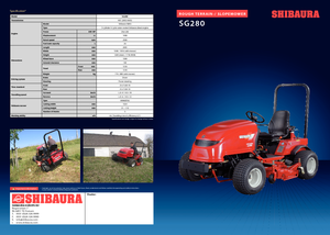 Véhicules communaux multi-usages à diesel diesel Shibaura SG 280