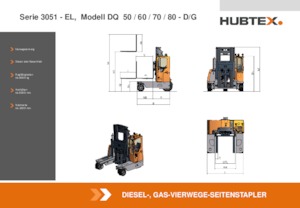 Chariots élévateurs latéraux diesel Hubtex DQ 80-G