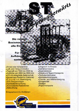 Chariots élévateurs  embarqués diesel Cangaru / Transmanut ST.30.5b.2528 D.Ra