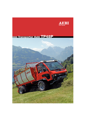 Véhicules communaux multi-usages à diesel diesel Aebi TP 48 P