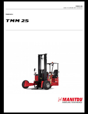 Chariots élévateurs  embarqués diesel Manitou TMM 25