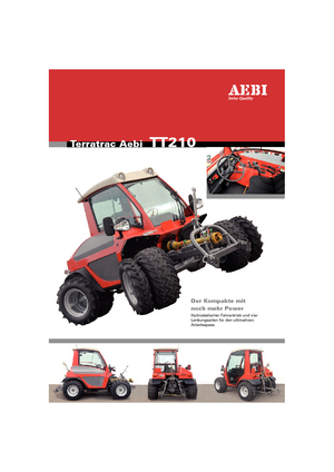 Véhicules communaux multi-usages à diesel diesel Aebi TT 210