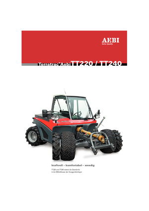 Véhicules communaux multi-usages à diesel diesel Aebi TT 240