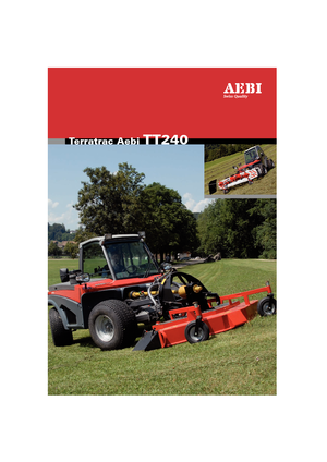 Véhicules communaux multi-usages à diesel diesel Aebi TT 240