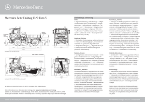 Véhicules communaux multi-usages à diesel diesel Unimog U 20