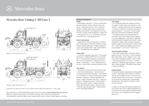 Véhicules communaux multi-usages à diesel diesel Unimog U 300