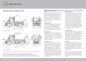 Véhicules communaux multi-usages à diesel diesel Unimog U 300