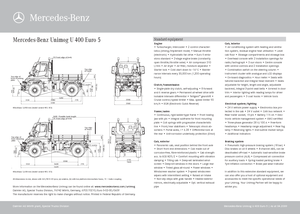 Véhicules communaux multi-usages à diesel diesel Unimog U 400