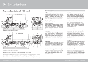 Véhicules communaux multi-usages à diesel diesel Unimog U 4000