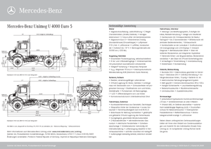 Véhicules communaux multi-usages à diesel diesel Unimog U 4000