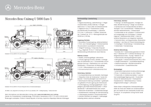 Véhicules communaux multi-usages à diesel diesel Unimog U 5000