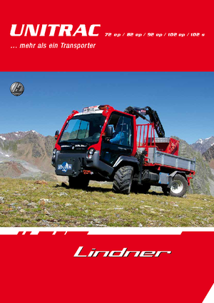 Véhicules communaux multi-usages à diesel diesel Lindner Unitrac 102 ep L