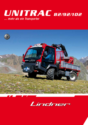 Véhicules communaux multi-usages à diesel diesel Lindner Unitrac 102