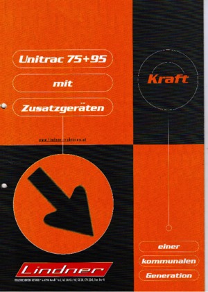 Véhicules communaux multi-usages à diesel diesel Lindner Unitrac 75