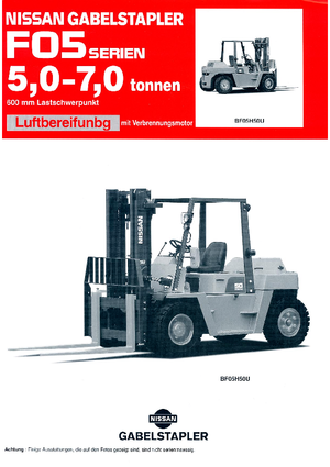 Chariots élevateurs frontaux diesel Nissan VF 05 H 60 U