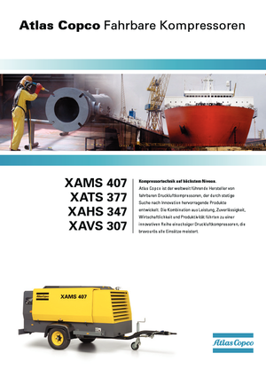 Compresseurs d'air portable - Gasoil, Electrique, Essence Atlas Copco XAMS 407 CD