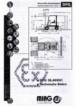 Chariots élévateurs diesel antidéflagrants Miag DFG 40 XH 1