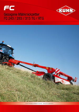 Faucheuse à disque traîné avec conditionneur Kuhn FC 313 RTG