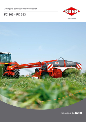 Faucheuse à disque traîné avec conditionneur Kuhn FC 303 GL