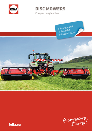 Faucheuse à disque traîné avec conditionneur Fella SM 3575 TRANS-RC