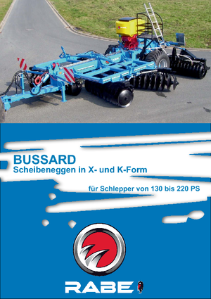 Herse à disques en zinc Rabe Bussard JPR 40 C