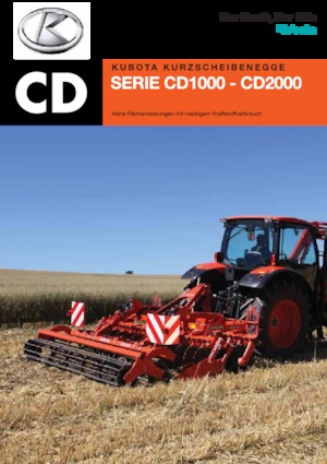 Herse à disques en zinc Kubota CD1300