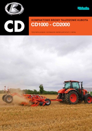 Herse à disques en zinc Kubota CD2400F