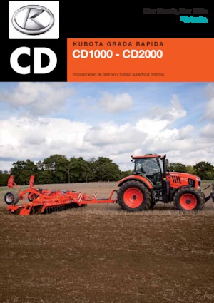 Herse à disques en zinc Kubota CD2400F