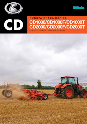 Herse à disques en zinc Kubota CD2500T