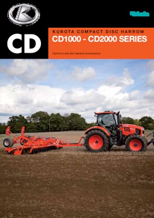 Herse à disques en zinc Kubota CD2500