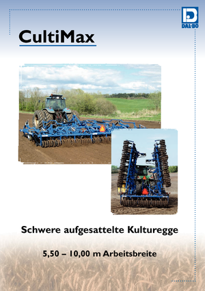 Herse à disques en zinc DAL-BO CultiMax 550