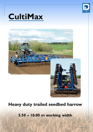 Herse à disques en zinc DAL-BO CultiMax 550