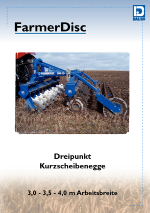 Herse à disques en zinc DAL-BO FarmerDisc 400