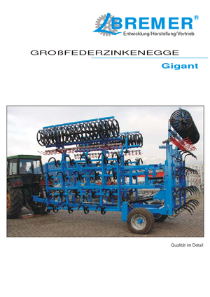 Herse à disques en zinc Bremer Gigant GF 9