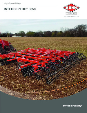 Herse à disques en zinc Kuhn Interceptor 8050-25