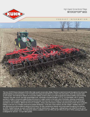 Herse à disques en zinc Kuhn Interceptor 8055-30