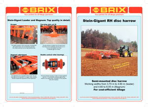 Herse à disques en zinc Brix Leader 415