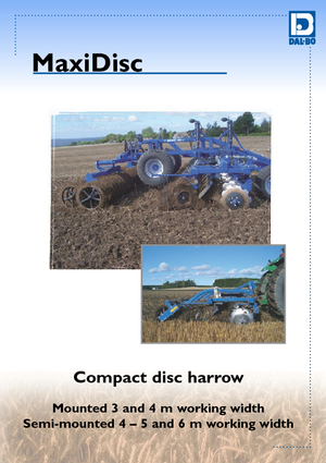 Herse à disques en zinc DAL-BO MaxiDisc 400