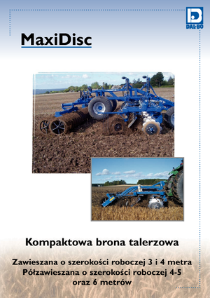 Herse à disques en zinc DAL-BO MaxiDisc 400