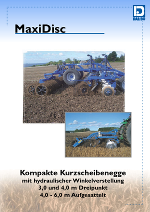 Herse à disques en zinc DAL-BO MaxiDisc 400