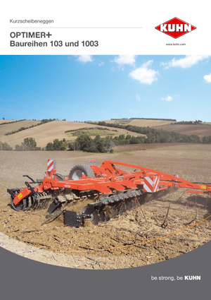 Herse à disques en zinc Kuhn Optimer 7503