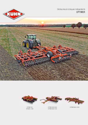 Herse à disques en zinc Kuhn Optimer L 400R