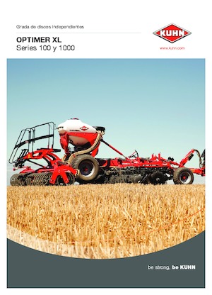 Herse à disques en zinc Kuhn Optimer XL 400