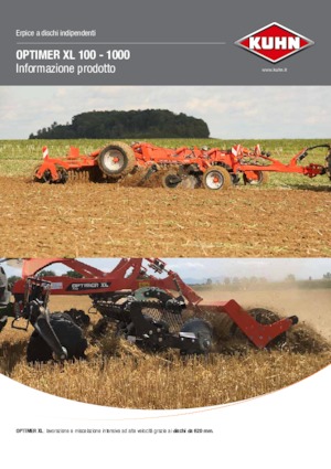 Herse à disques en zinc Kuhn Optimer XL 400