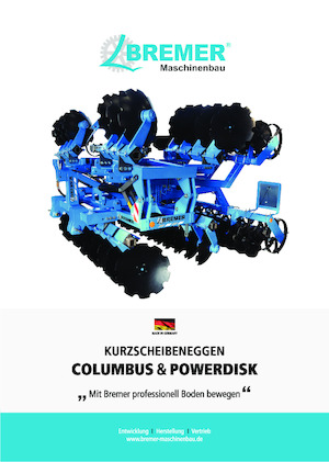 Herse à disques en zinc Bremer Powerdisk 381