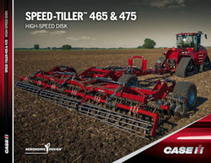 Herse à disques en zinc Case IH Speed-Tiller 465 8.2