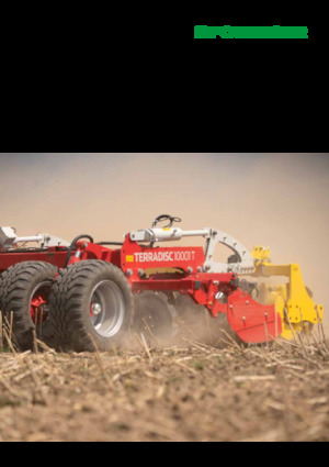 Herse à disques en zinc Pöttinger Terradisc 8001 T